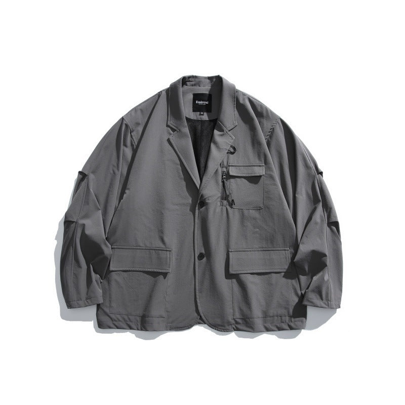 Locker sitzender Blazer mit geschwungenem Revers
