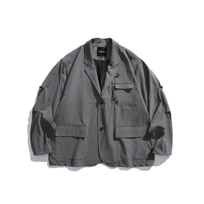 Locker sitzender Blazer mit geschwungenem Revers
