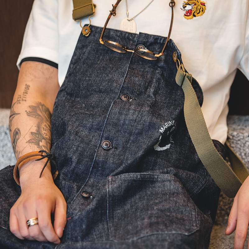 Retro Denim Latzhose