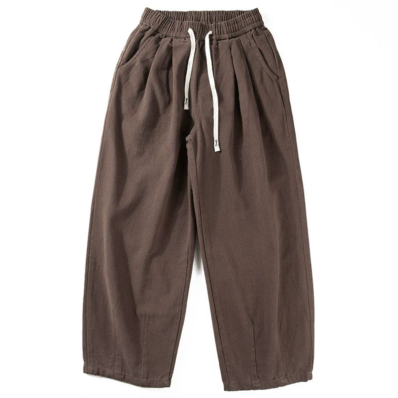 Japanische Retro Lockere Weite Hosen