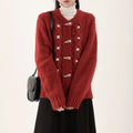 Lässiger Floral Strickcardigan