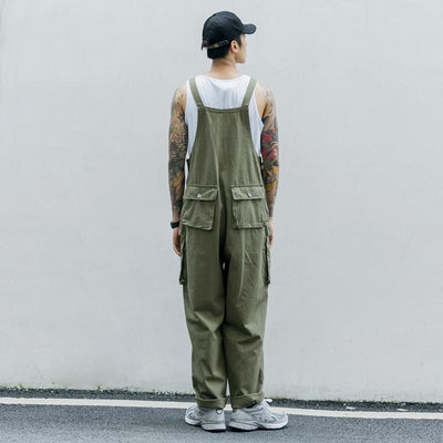 Japanische gewaschene Denim-Latzhose