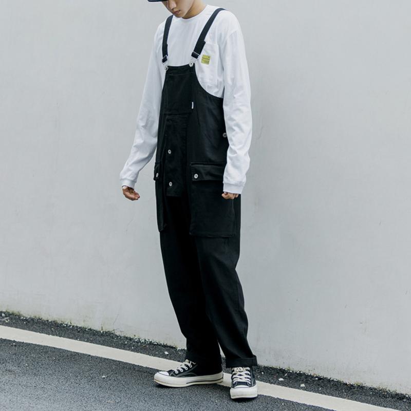 Japanische gewaschene Denim-Latzhose
