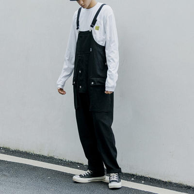 Japanische gewaschene Denim-Latzhose