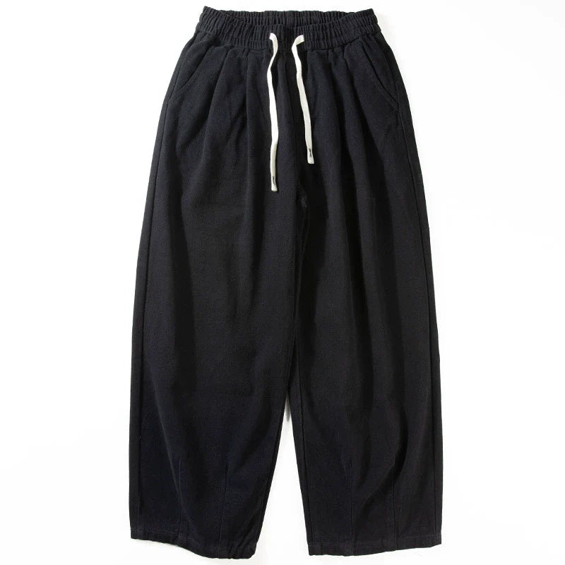 Japanische Retro Lockere Weite Hosen
