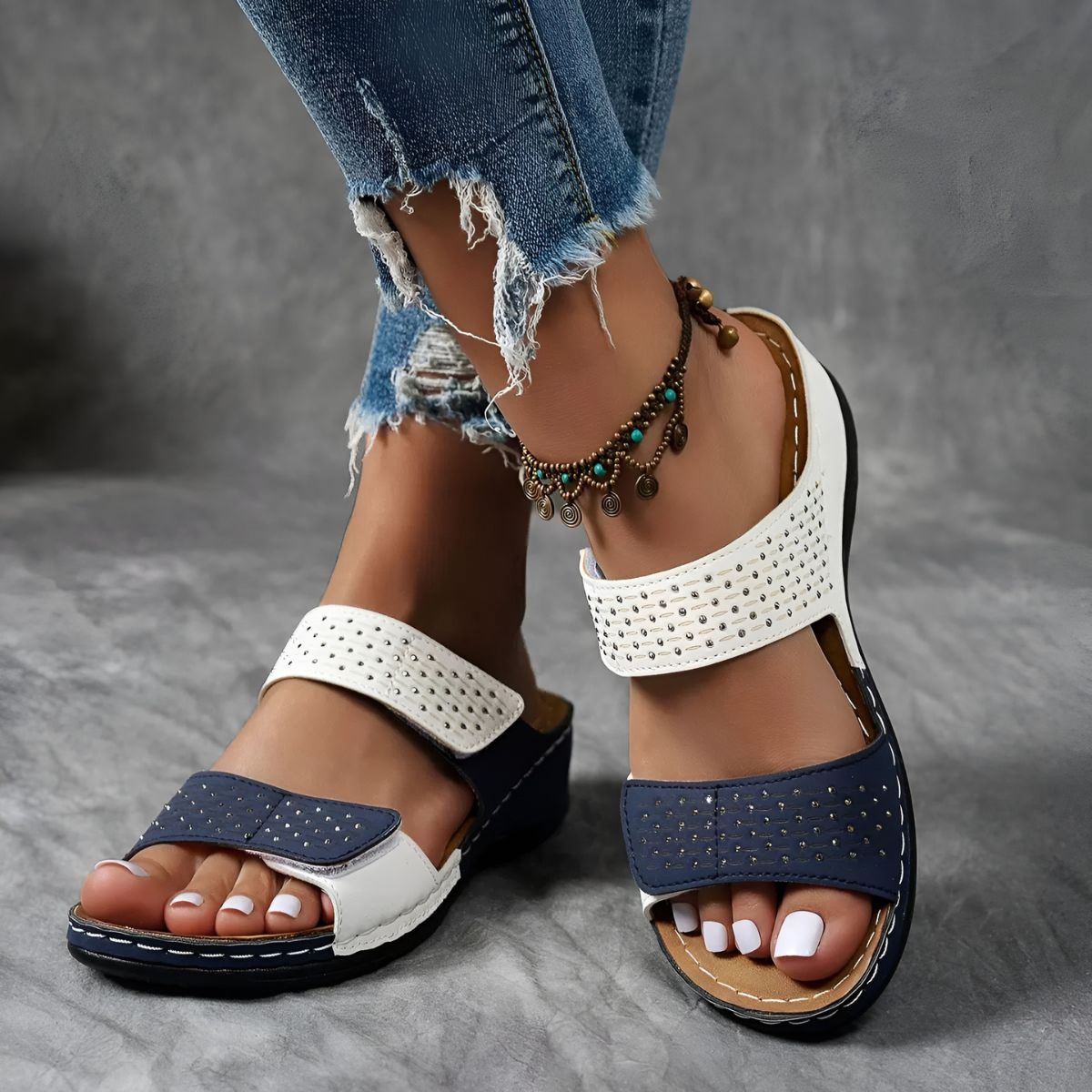Gwendolyn | Elegante orthopädische Sandalen für den ganzen Tag Komfort