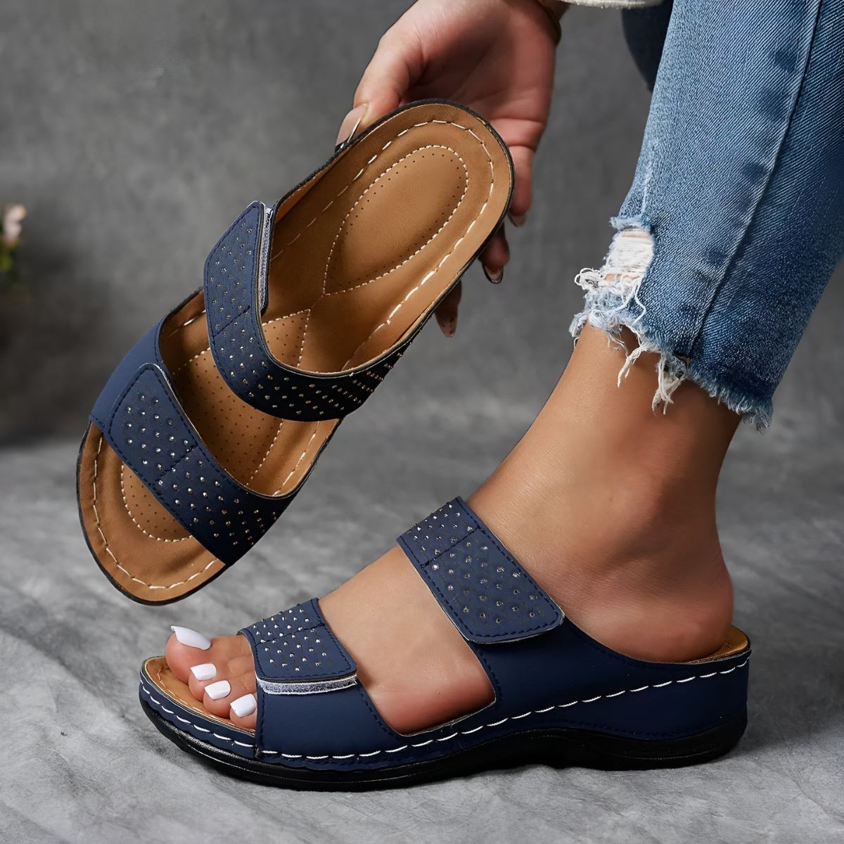 Gwendolyn | Elegante orthopädische Sandalen für den ganzen Tag Komfort