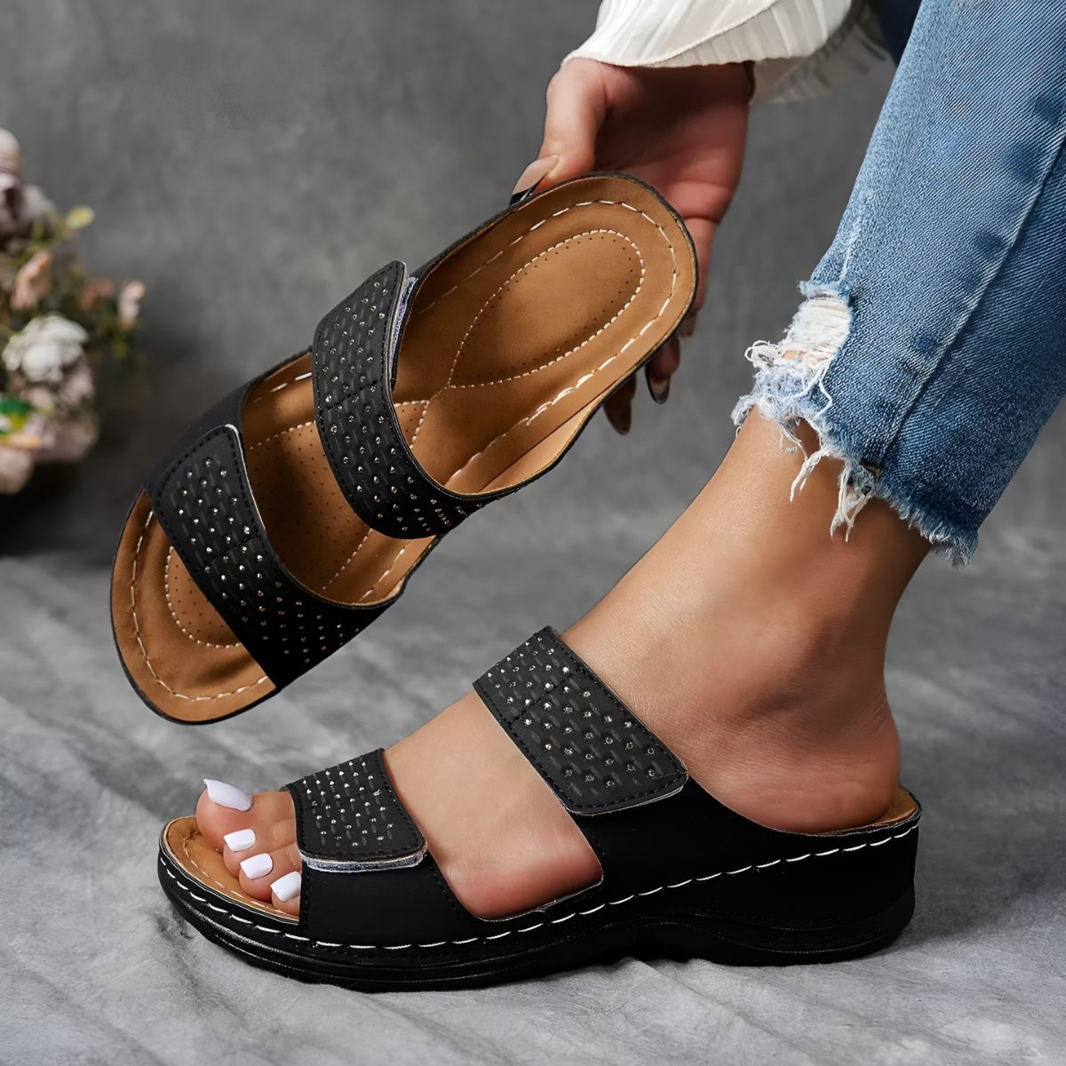 Gwendolyn | Orthopädische Sandalen für den ganzen Tag Komfort