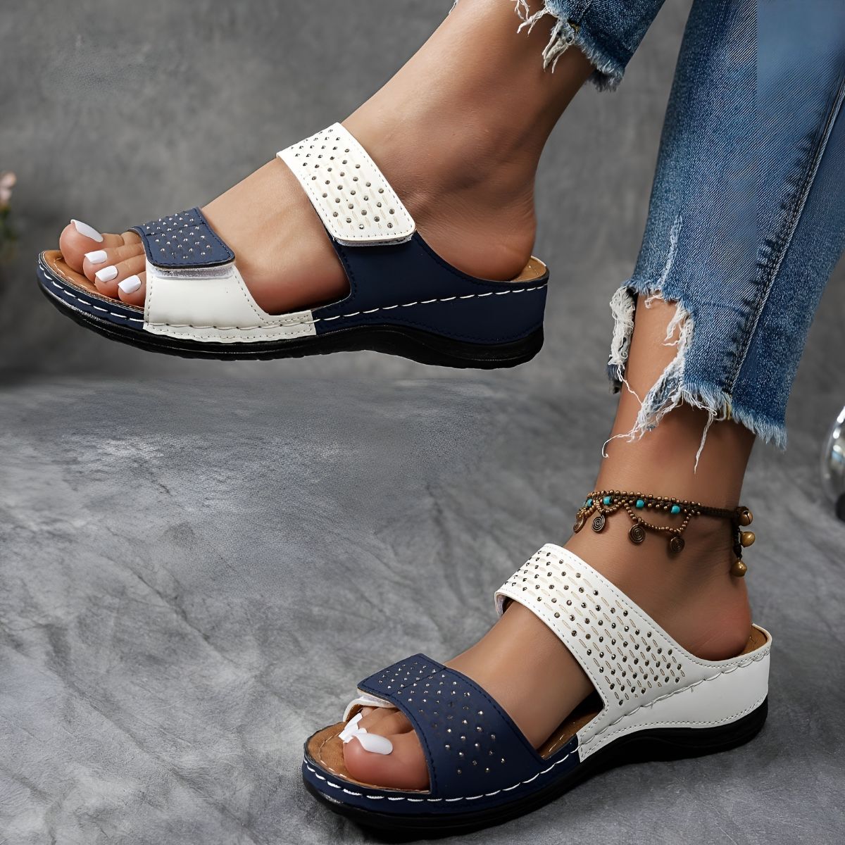 Gwendolyn | Elegante orthopädische Sandalen für den ganzen Tag Komfort