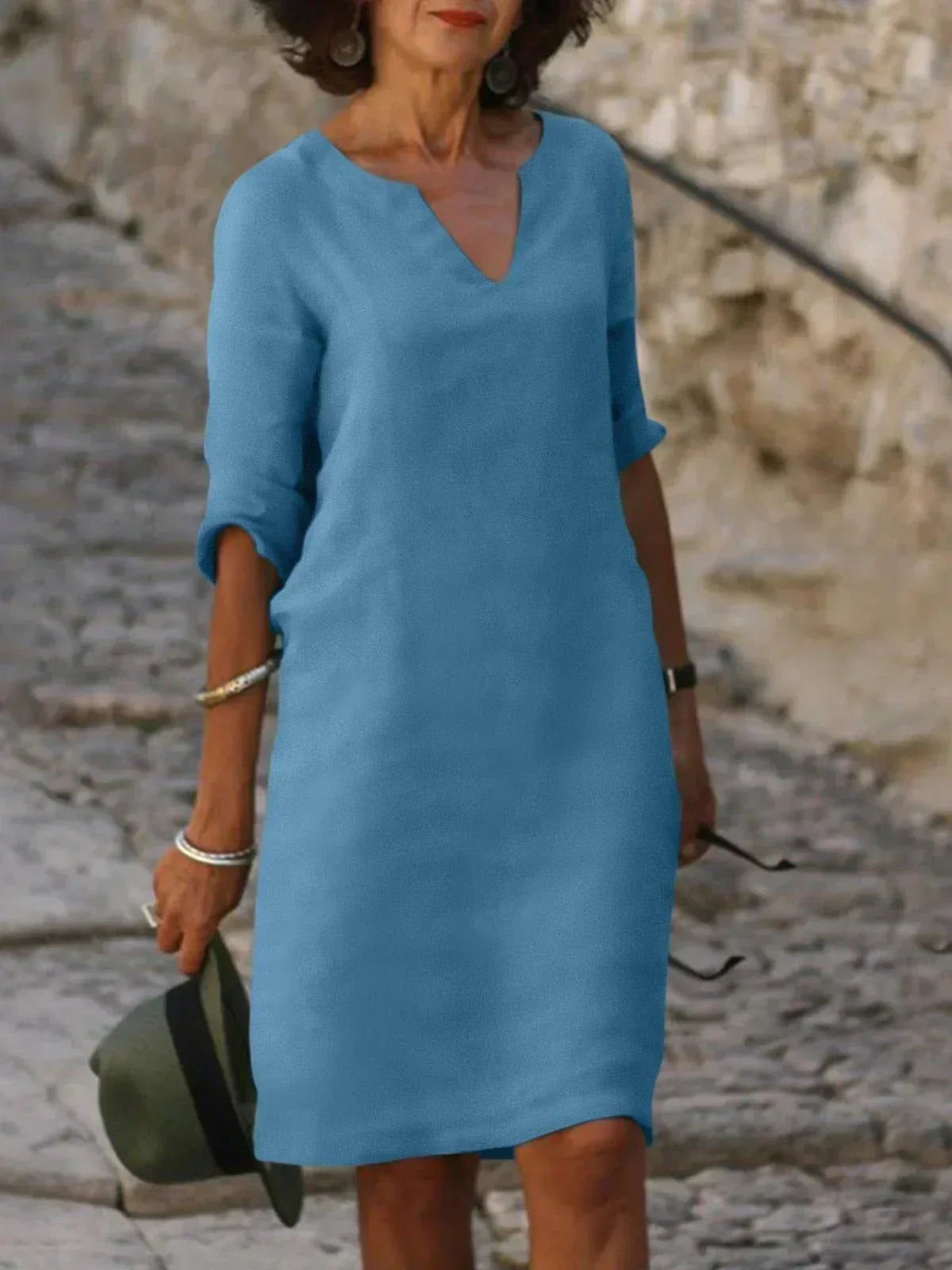 JOSETTE – Elegantes Kleid mit V-Ausschnitt