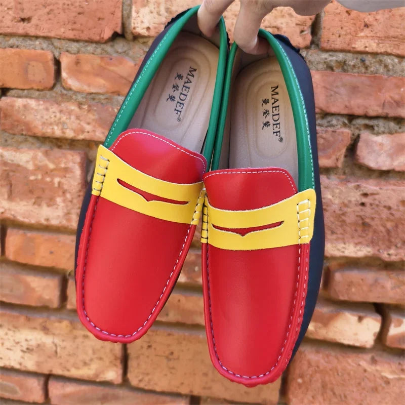 Urban Vogue™ Torino Croc-Texture Loafers
