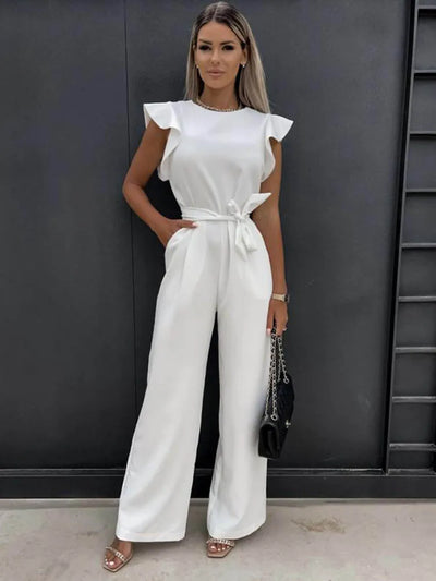 IVORY | Luxuriöser Jumpsuit mit Schleife