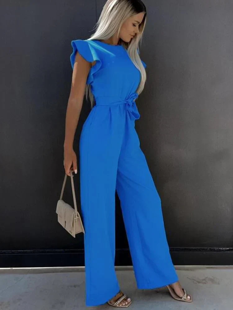 IVORY | Luxuriöser Jumpsuit mit Schleife