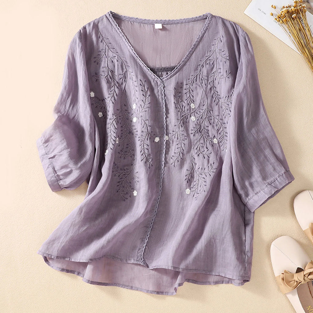 Serene Linen Blouse