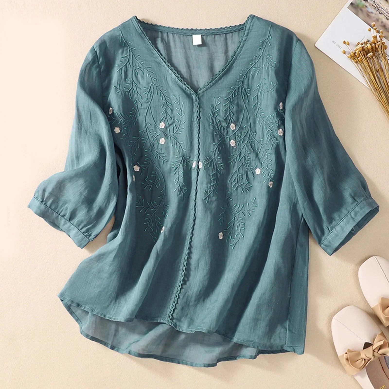 Serene Linen Blouse
