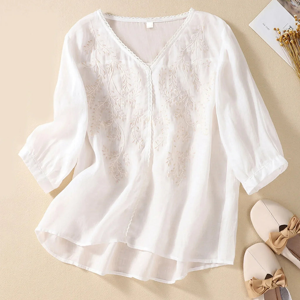 Serene Linen Blouse