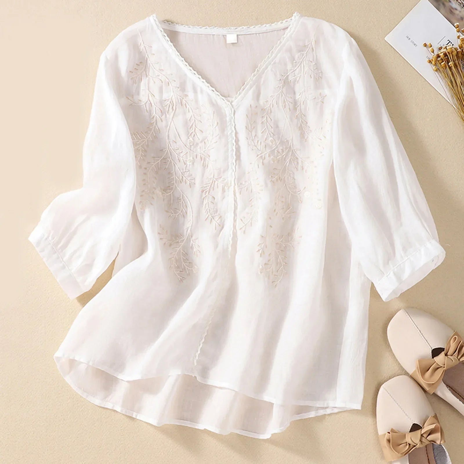 Serene Linen Blouse