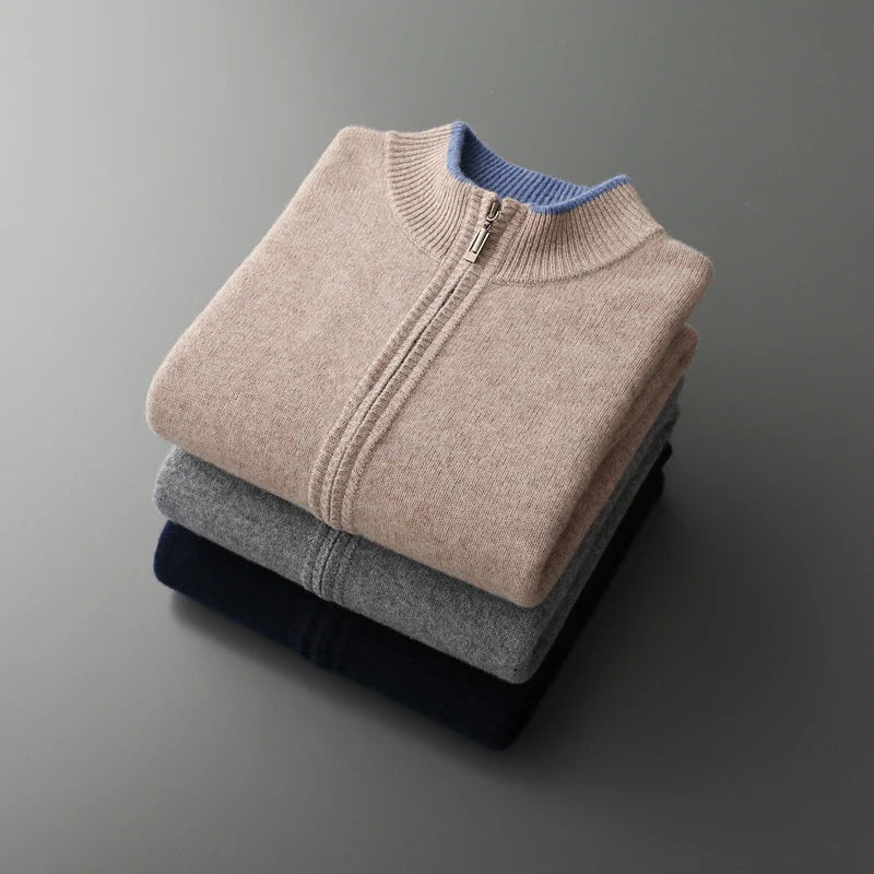Riku Kaschmir Zip-Jacke