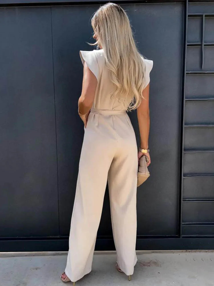 IVORY | Luxuriöser Jumpsuit mit Schleife