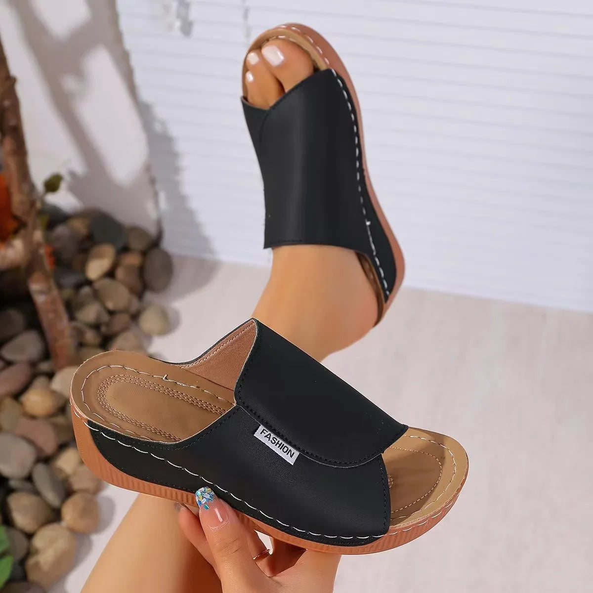 ComfiSteps™ Fußbett-Sandalen mit Unterstützung des Fußgewölbes