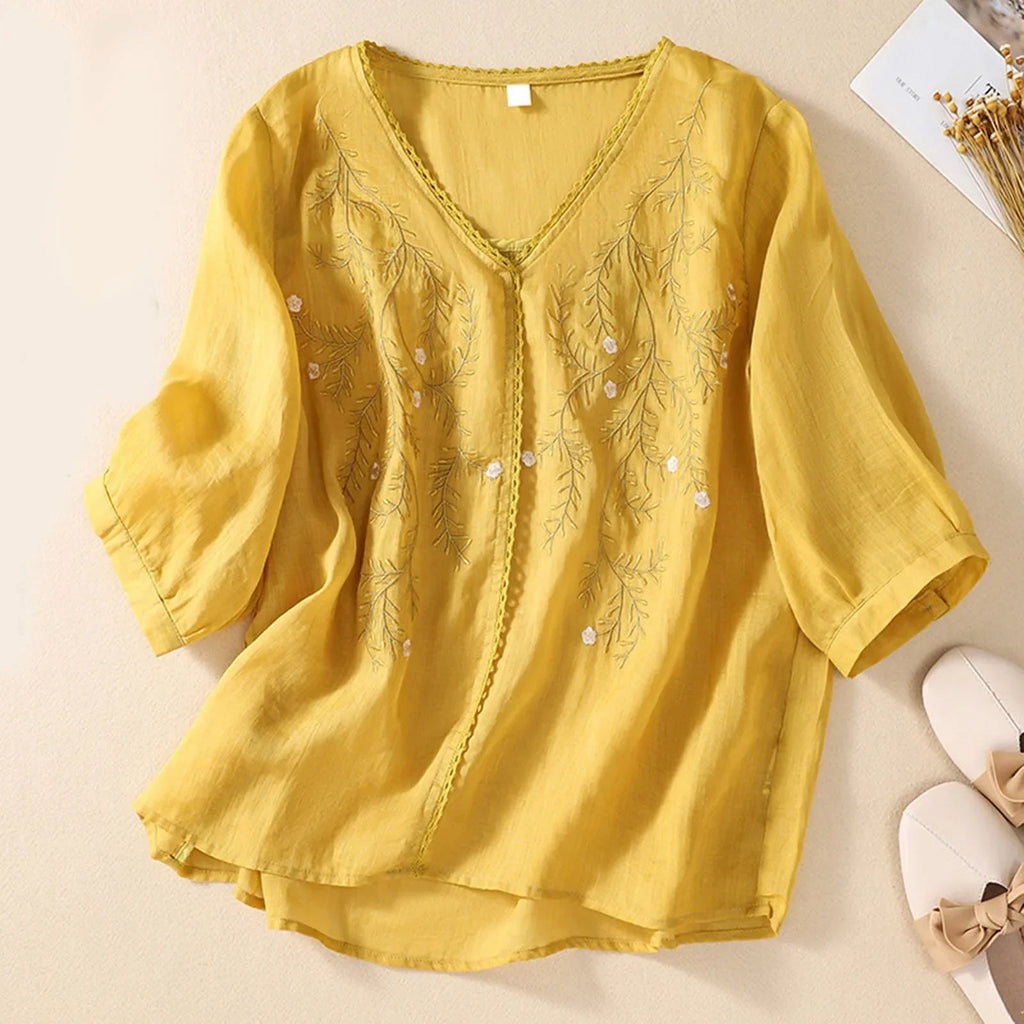 Serene Linen Blouse