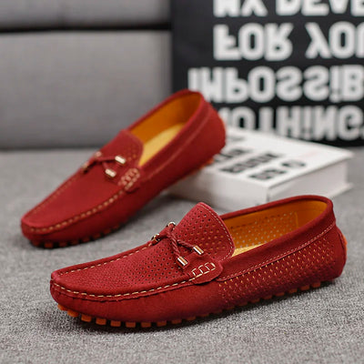 Alessio Perforierte Leder Slipper