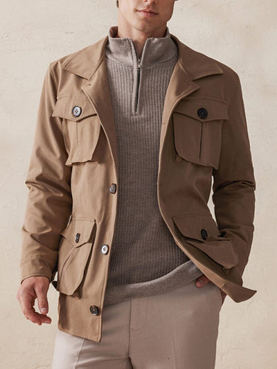 Vintage Cargo Trenchjacke mit Gürtel