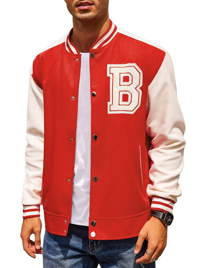 Stylische Letter Baseball Varsity Jacken