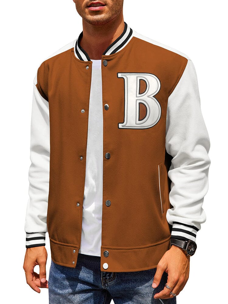 Stylische Letter Baseball Varsity Jacken