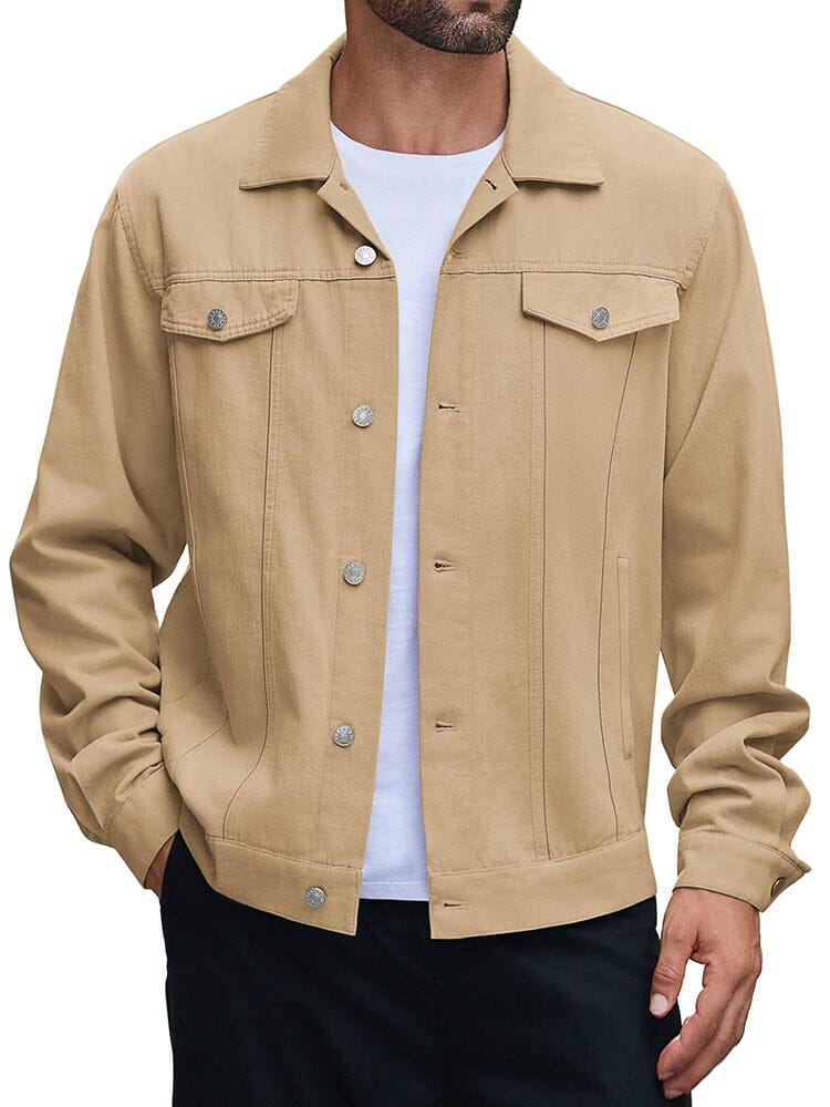 Freizeit Baumwolle Denim Jacke
