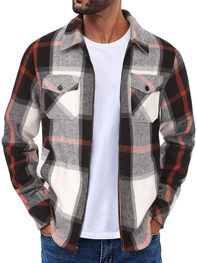 Lässige Flanell-Karojacke