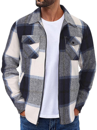 Lässige Flanell-Karojacke