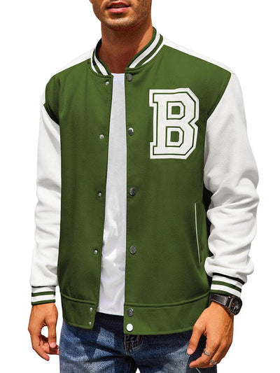 Stylische Letter Baseball Varsity Jacken