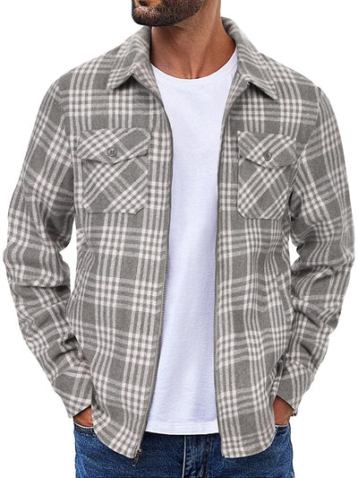 Lässige Flanell-Karojacke