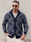 Bequeme Jacquard Strickjacke