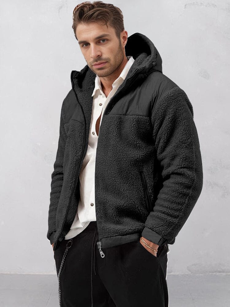Städtische warme Polar-Fleece-Jacke