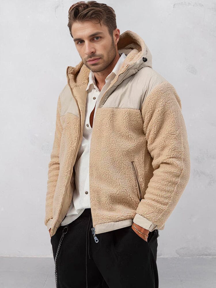 Städtische warme Polar-Fleece-Jacke