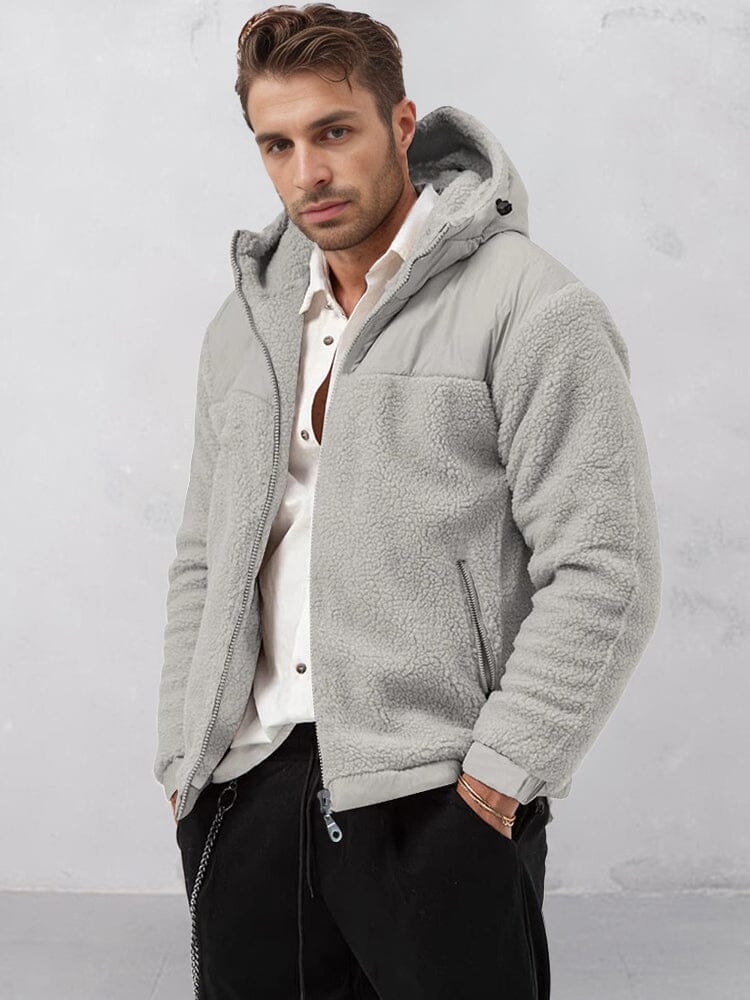 Städtische warme Polar-Fleece-Jacke