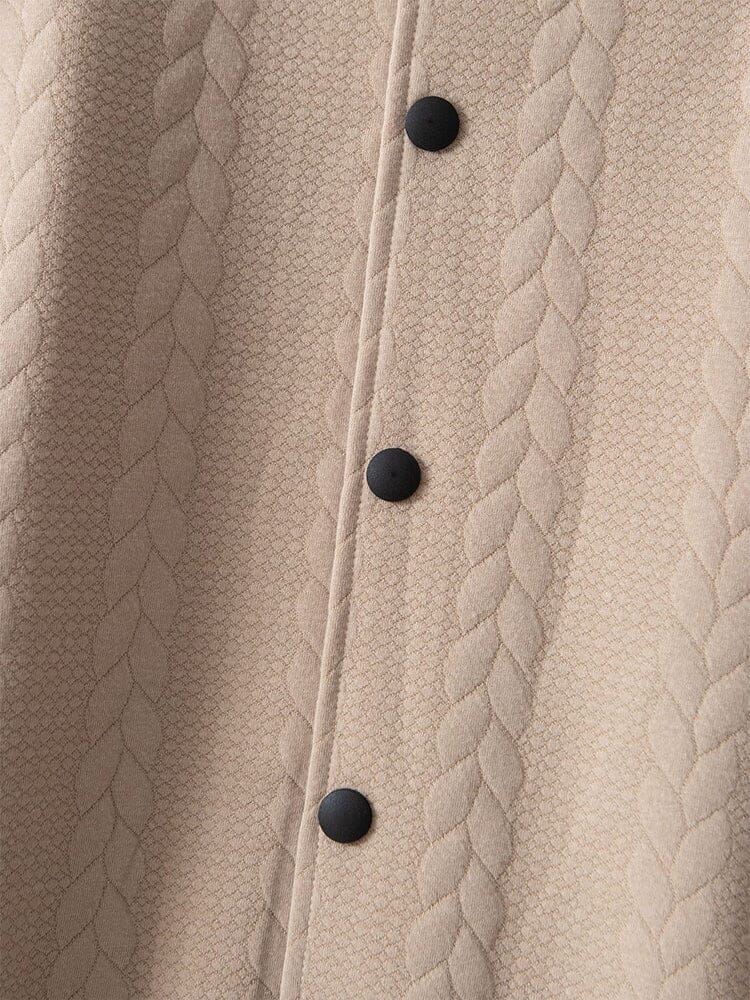 Lässige Jacquard Baseballjacke