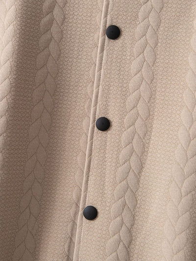 Lässige Jacquard Baseballjacke