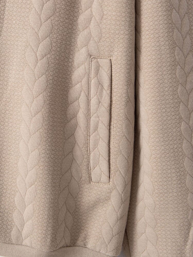 Lässige Jacquard Baseballjacke