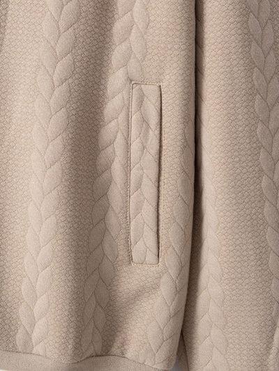 Lässige Jacquard Baseballjacke