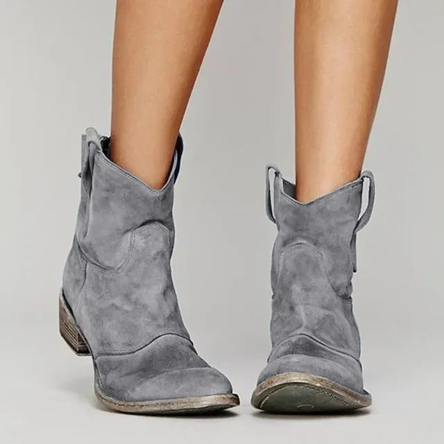 Marlowe | Damen Winter Vintage Western Stiefeletten