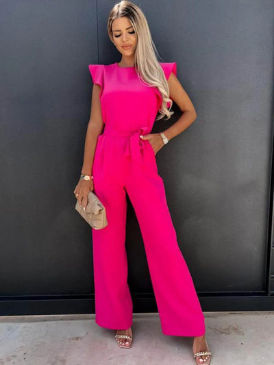 IVORY | Luxuriöser Jumpsuit mit Schleife