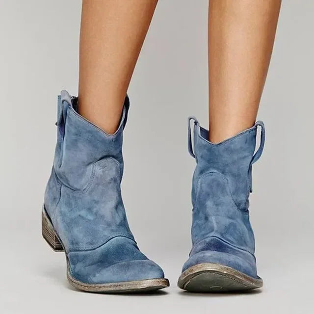 Marlowe | Damen Winter Vintage Western Stiefeletten