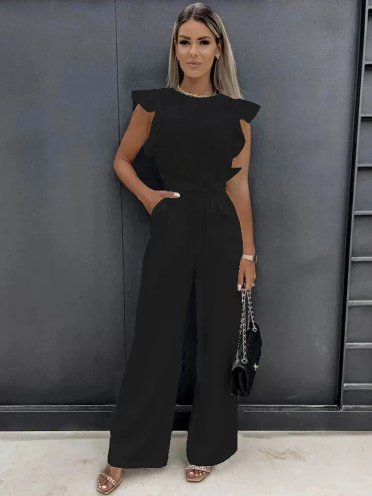 IVORY | Luxuriöser Jumpsuit mit Schleife