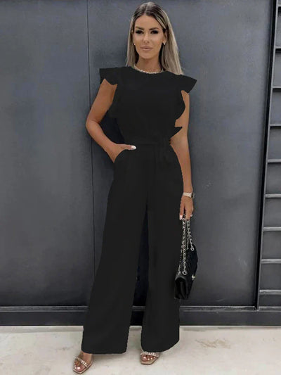IVORY | Luxuriöser Jumpsuit mit Schleife