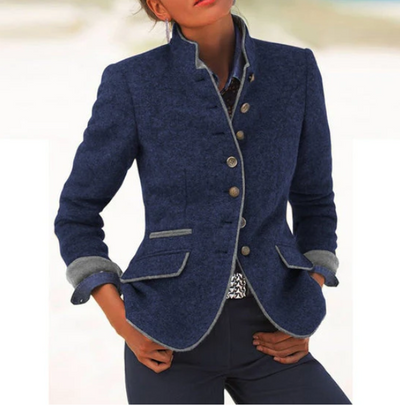 Valeria™ | Eleganter Cardigan mit Stehkragen
