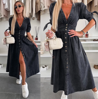 Ivanka™ | Leuchtendes Denim-Kleid