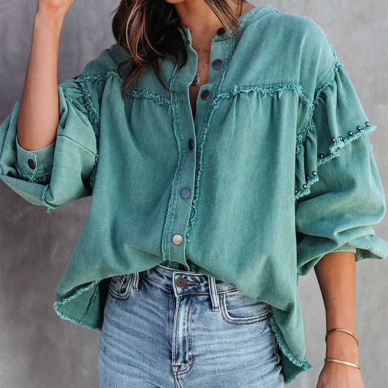 Serenity Denim-Bluse
